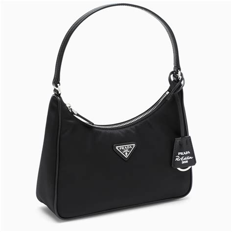 borsa prada nera righe rosse|Prada Borsa Re.